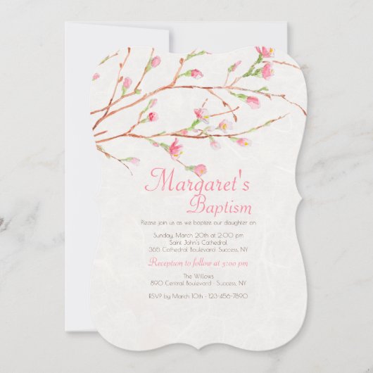 Zoete Zegen Uitnodiging (Voorkant)