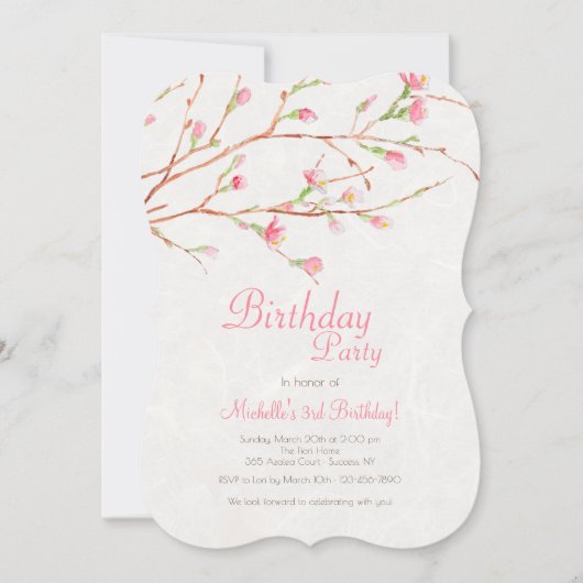 Zoete Zegen Uitnodiging (Voorkant)