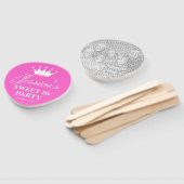 Zoete zestien 16e verjaardag op de speciale foto v handwaaier (Niet-gemonteerd)