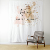 Zoete Zestien 16e Verjaardag Photo Booth Achtergro Wandkleed (In situ)