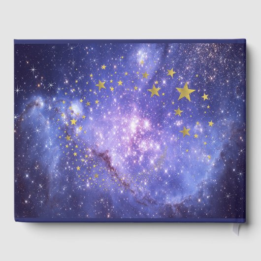 zoete zestien, blauw, goudsterren, melkzucht gastenboek (Achterkant)