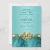 "zoete zestien" blauwgroen goud 16 jaar kaart (Achterkant)