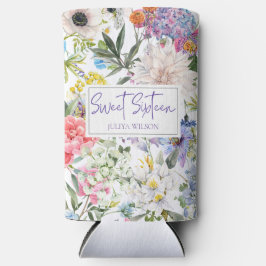 Zoete Zestien bloementuin Seltzer Blikjeskoeler