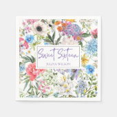 Zoete Zestien bloementuin Servet (Voorkant)