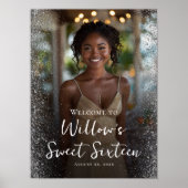 Zoete zestien foto welkom poster (Voorkant)