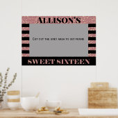 Zoete Zestien fotocabine frame Poster (Keuken)