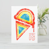 zoete zestien ijsdruppels kaart (Staand voorkant)