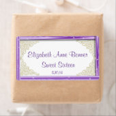 Zoete Zestien, Lavendel en Wit, Douane Etiket (Insitu)