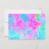 Zoete Zestien Neon Waterverf Bedankkaart (Achterkant)
