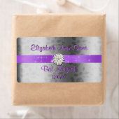 Zoete Zestien, Paars & Parels Waterfleslabels Etiket (Insitu)