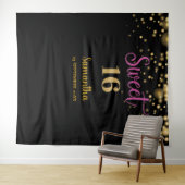 Zoete Zestien Partij Tapestry Achtergrond Banner G Wandkleed (In Situ (horizontaal))