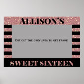 Zoete Zestien photobooth frame Poster (Voorkant)