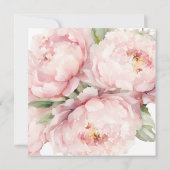 Zoete zestien pioenen verjaardag kaart (Achterkant)