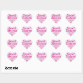 Zoete Zestien Roze Hart Retouradres Labels (Vel)