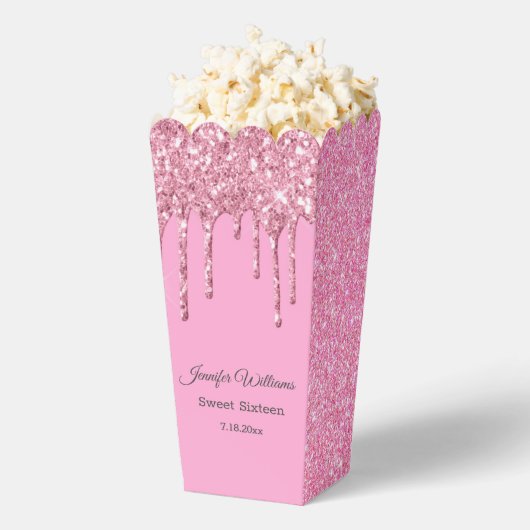 zoete zestien roze sparken die glitsen uitdrijven bedankdoosjes (Popped)