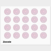 Zoete Zestien Roze Verjaardag Ronde Sticker (Vel)