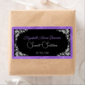 Zoete Zestien Roze Witte Kant Zwarte Water Etiket (Insitu)