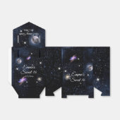 Zoete Zestien Sky Sterren Maan Ruimte Galaxy Bedankdoosjes (Uitgevouwen)