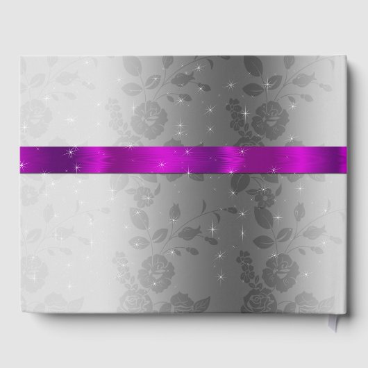 zoete zestien, sparkle, roze zatijnwitte rozen gastenboek (Achterkant)