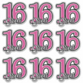 Zoete Zestien Stickers (Voorkant)