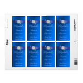 Zoete zestien waterfleslabel  etiket (Full Sheet)