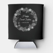 Zoete Zestien Winter Wonderland Sneeuwvlok Blikjeskoeler (Voorkant)