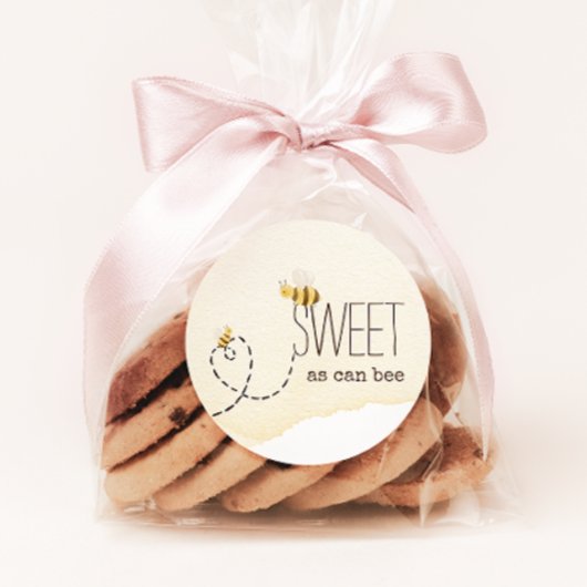 Zoete Zoals Kan Bij Baby Shower Favor Ronde Sticker