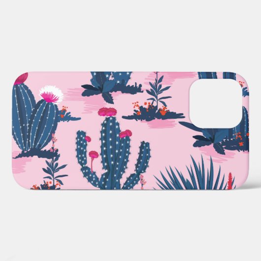 Zoete zomer cactus bloeipatroon Case-Mate iPhone case (Achterkant (horizontaal))