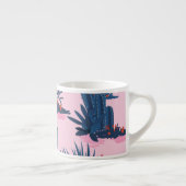 Zoete zomer cactus bloeipatroon espresso kop (Rechts)