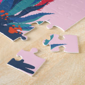 Zoete zomer cactus bloeipatroon legpuzzel (Zijkant)