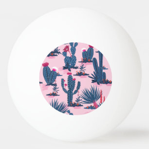 Zoete zomer cactus bloeipatroon pingpongbal
