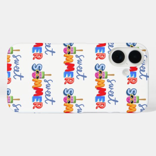 zoete zomer Case-Mate iPhone case (Achterkant (horizontaal))