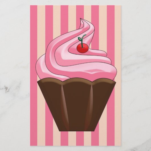 Zoete Zomer Dessert Kunst Briefpapier (Voorkant)