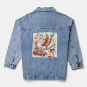 Zoete Zomer Kersen Denim Jas Jacket (Achterkant)