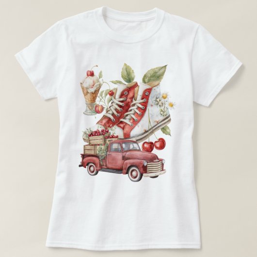 Zoete zomer kersen t-shirt (Design voorkant)
