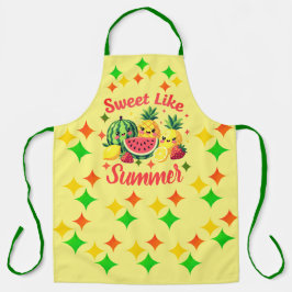 Zoete Zomer Mooie Kawaii Fruit Keuken Schort