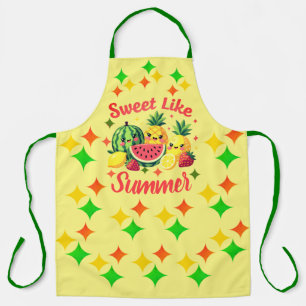 Zoete Zomer Mooie Kawaii Fruit Keuken Schort