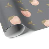 Zoete Zomer Perzik Patroon Cadeaupapier (Rol Hoek)