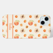 Zoete zomer perzik patroon Case-Mate iPhone case (Achterkant (horizontaal))