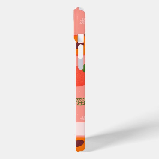 Zoete zomer perzik patroon Case-Mate iPhone case (Achterkant / Links)
