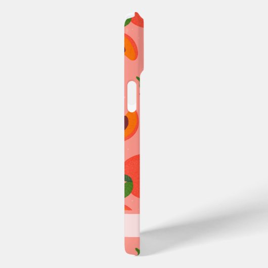 Zoete zomer perzik patroon Case-Mate iPhone case (Achterkant / Rechts)