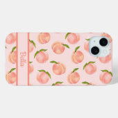 Zoete zomer perzik patroon Case-Mate iPhone case (Achterkant (horizontaal))