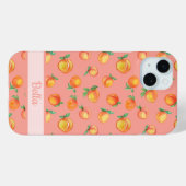 Zoete zomer perzik patroon Case-Mate iPhone case (Achterkant (horizontaal))