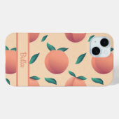 Zoete zomer perzik patroon Case-Mate iPhone case (Achterkant (horizontaal))