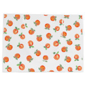 Zoete zomer perzik patroon groot cadeauzakje (Achterkant)