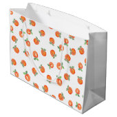 Zoete zomer perzik patroon groot cadeauzakje (Achterkant Gekanteld)