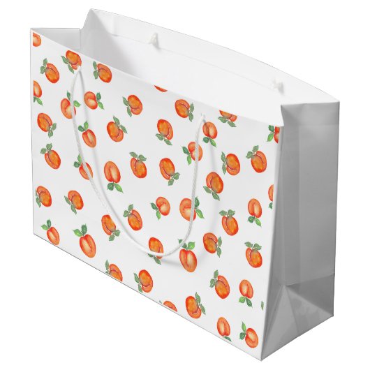 Zoete zomer perzik patroon groot cadeauzakje (Achterkant Gekanteld)