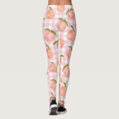 Zoete zomer perzik patroon groot leggings (Achterkant)