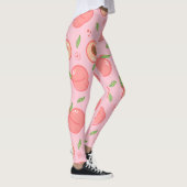 Zoete zomer perzik patroon groot leggings (Rechts)