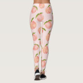 Zoete zomer perzik patroon groot leggings (Achterkant)